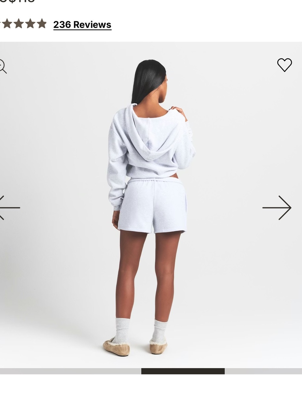 SKIMS Classic Cotton Fleece Short - Picture 5 of 5